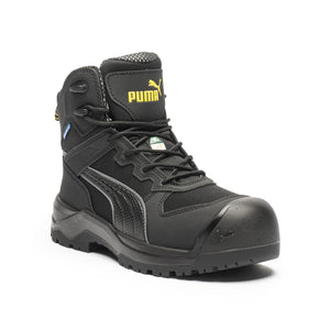 puma ブーツ Frontcourt Black Mid Composite Toe Safety Shoes 630063 - Limited Sizin