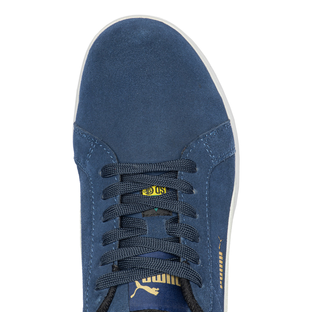 Iconic Suede Navy Low Safety Shoes 640023 - ONLY AVAILABLE AT MISTER S ...