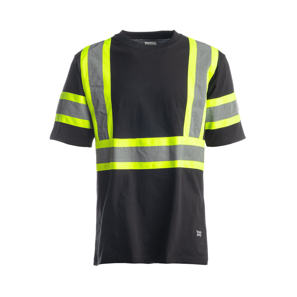 Tough Duck T-shirt de sécurité haute visibilité noir