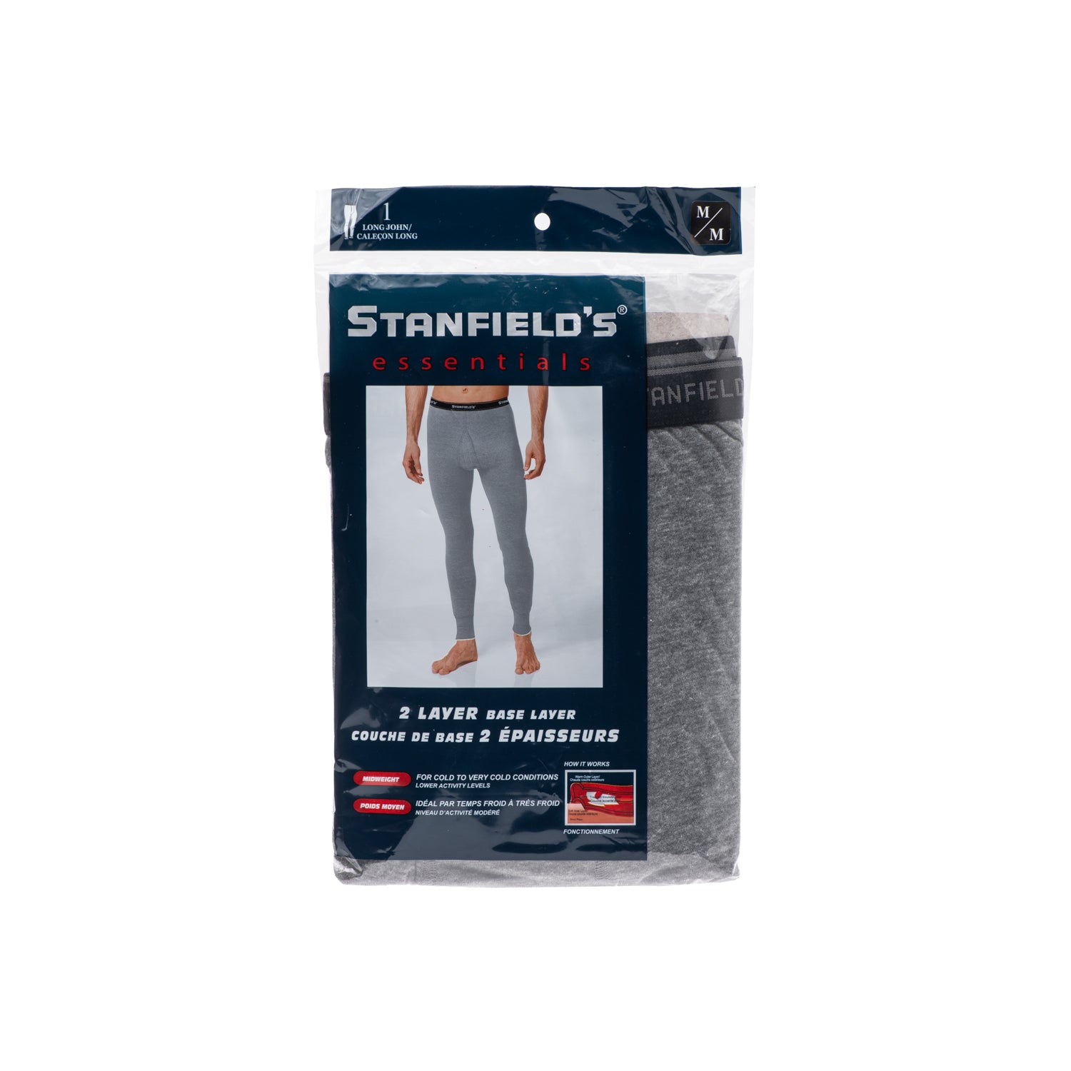 Stanfield's Essentials Men's 2 Layer Thermal Long Johns U9546 Mister Safety Shoes Inc